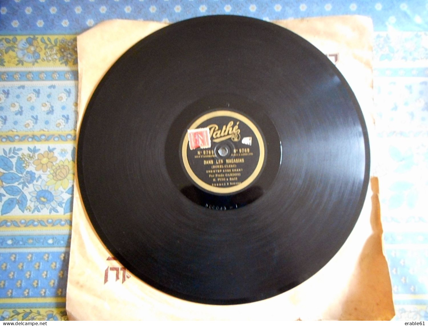 78T ONE STEP  FREDO GARDONI DANS LES MAGASINS BOREL CLERC / CONSTANTINOPLE HARRY CARLTON DISQUE PATHE - 78 T - Disques Pour Gramophone