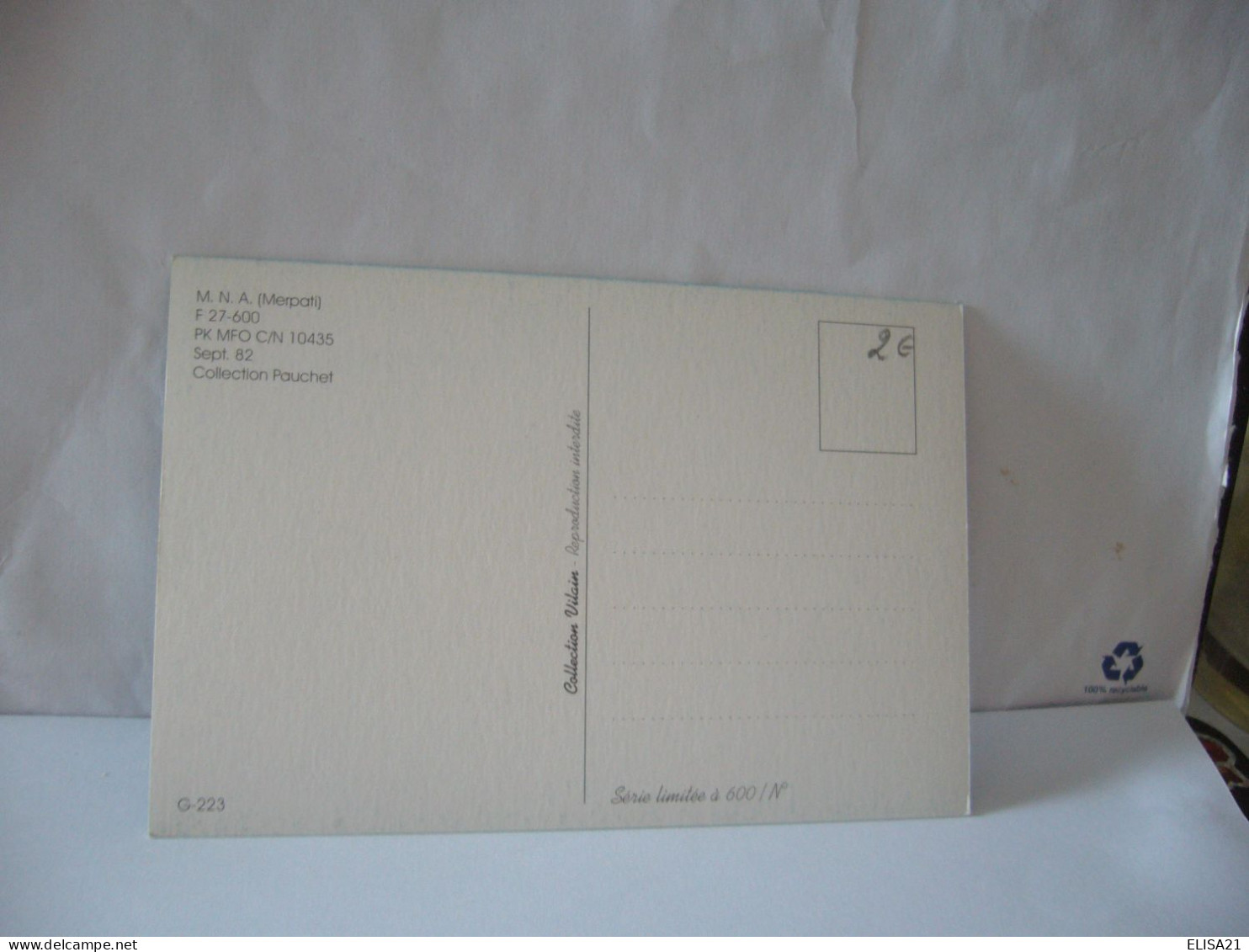 M N A MERPATI F 27 600 PK MFO C/N 10435 SEPT 82  COLLECTION PAUCHET CPM - Sonstige & Ohne Zuordnung