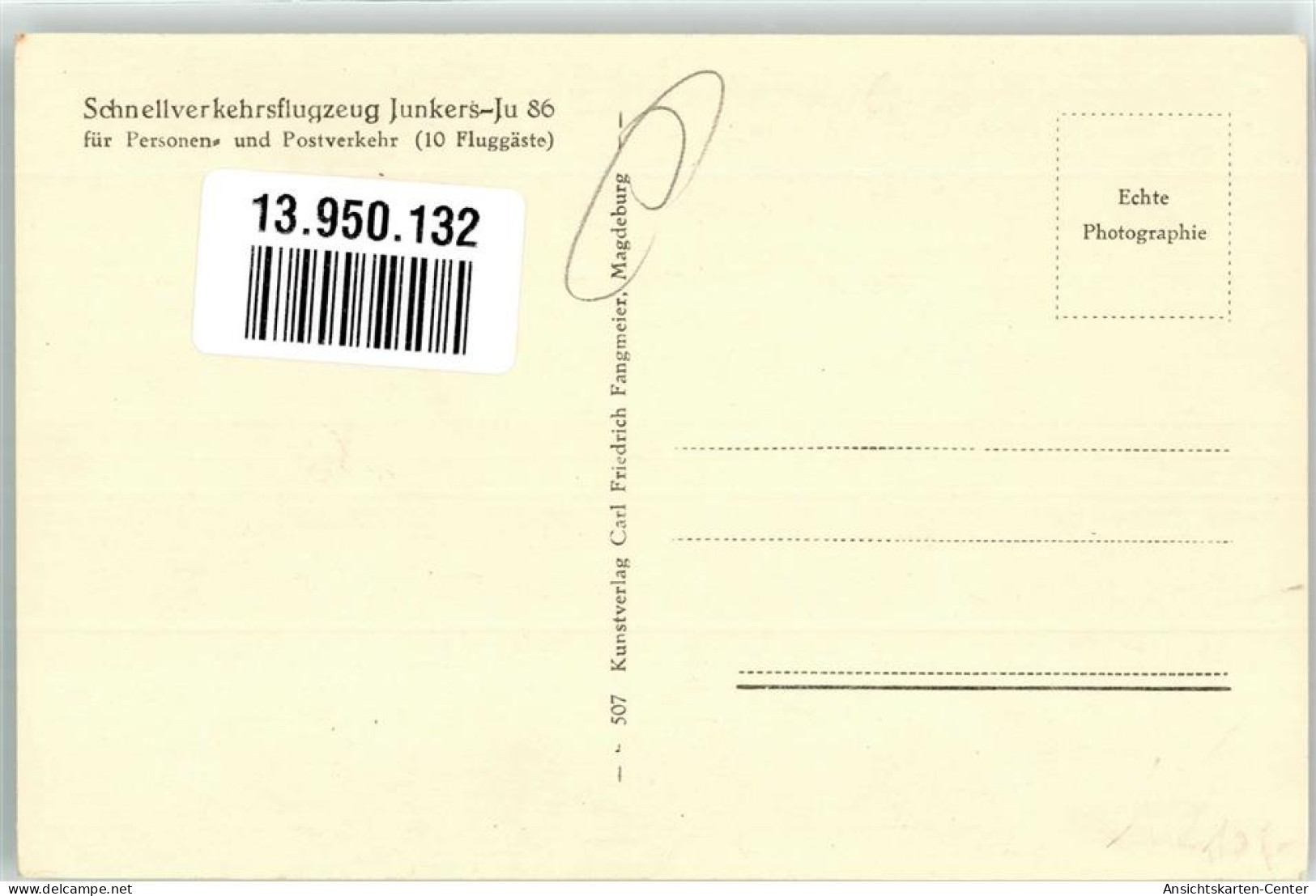 13950132 - Ju 86 - Sonstige & Ohne Zuordnung