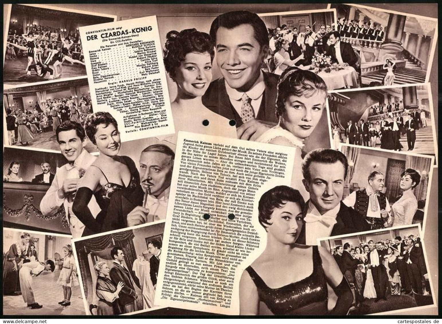 Filmprogramm DNF Nr. 4017, Der Czardas-König, Rudolf Schock, Elma Karlowa, Alice Treff, Regie Harald Philipp - Magazines