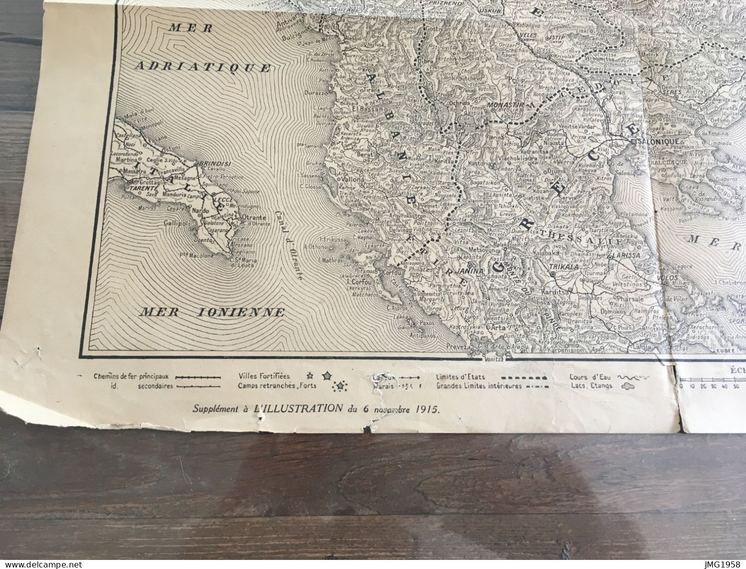 ANCIENNE CARTE DES PAYS BALKANIQUES 1915 *****. - Other & Unclassified