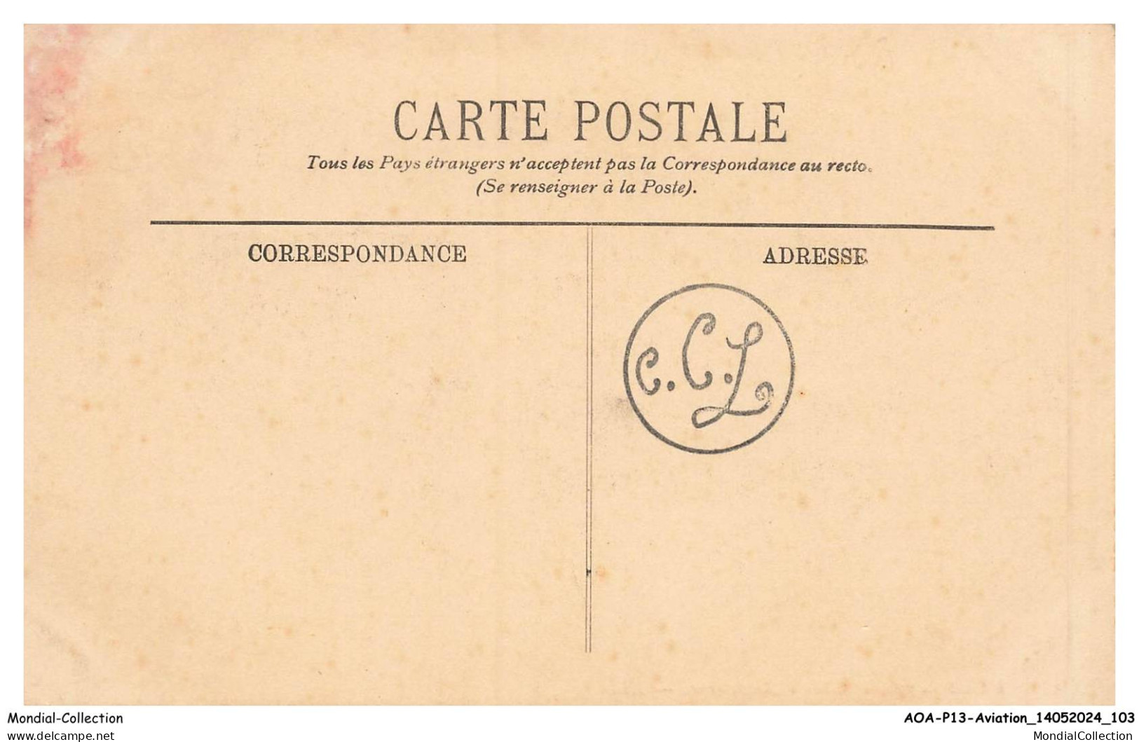 AOAP13-1056-AVIATION - Blériot En Vue Des Cotes D'angleterre - Sonstige & Ohne Zuordnung