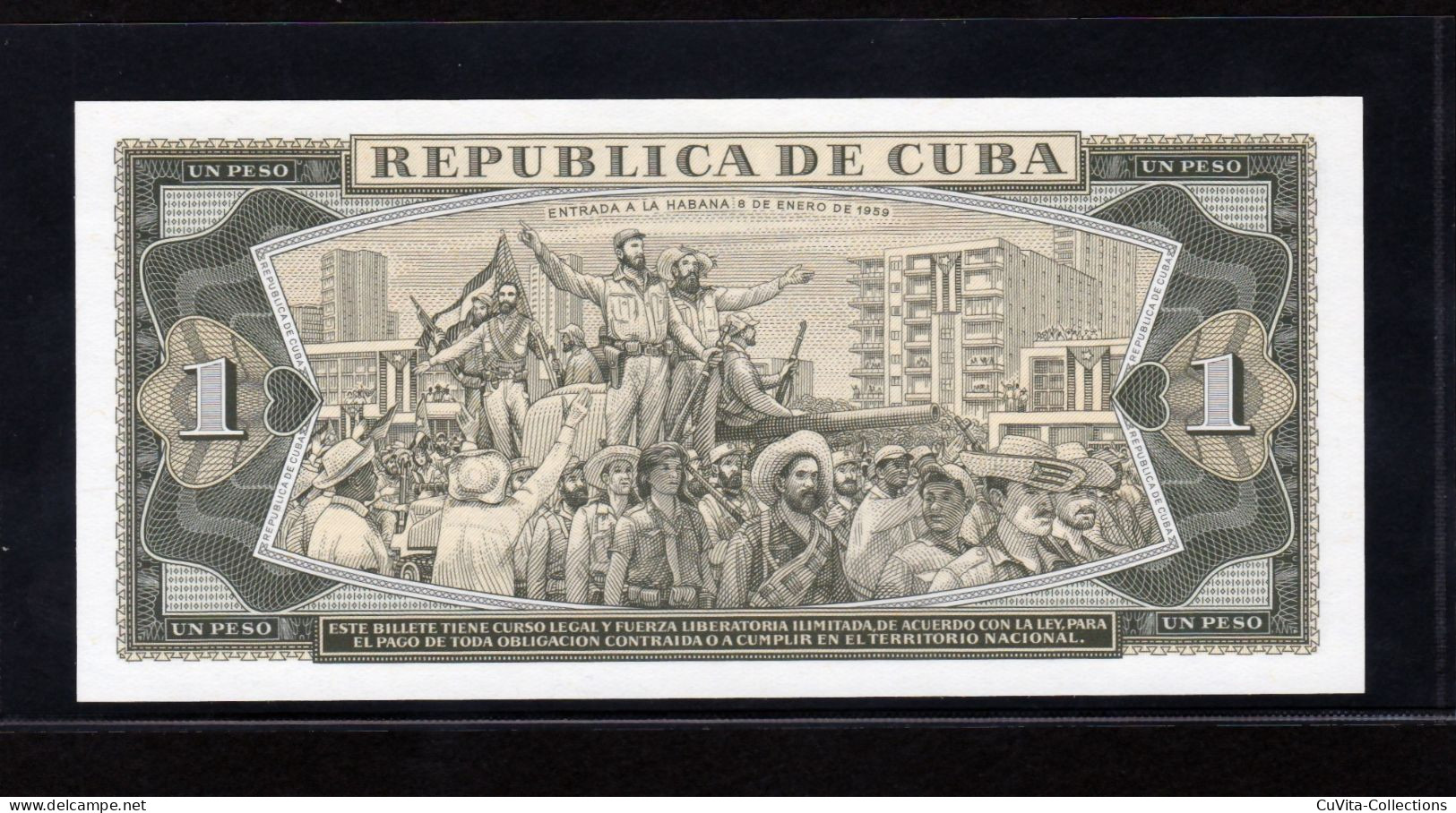 CUBA 1 PESO 1988 UNC/SC  Serie 104285 - Cuba