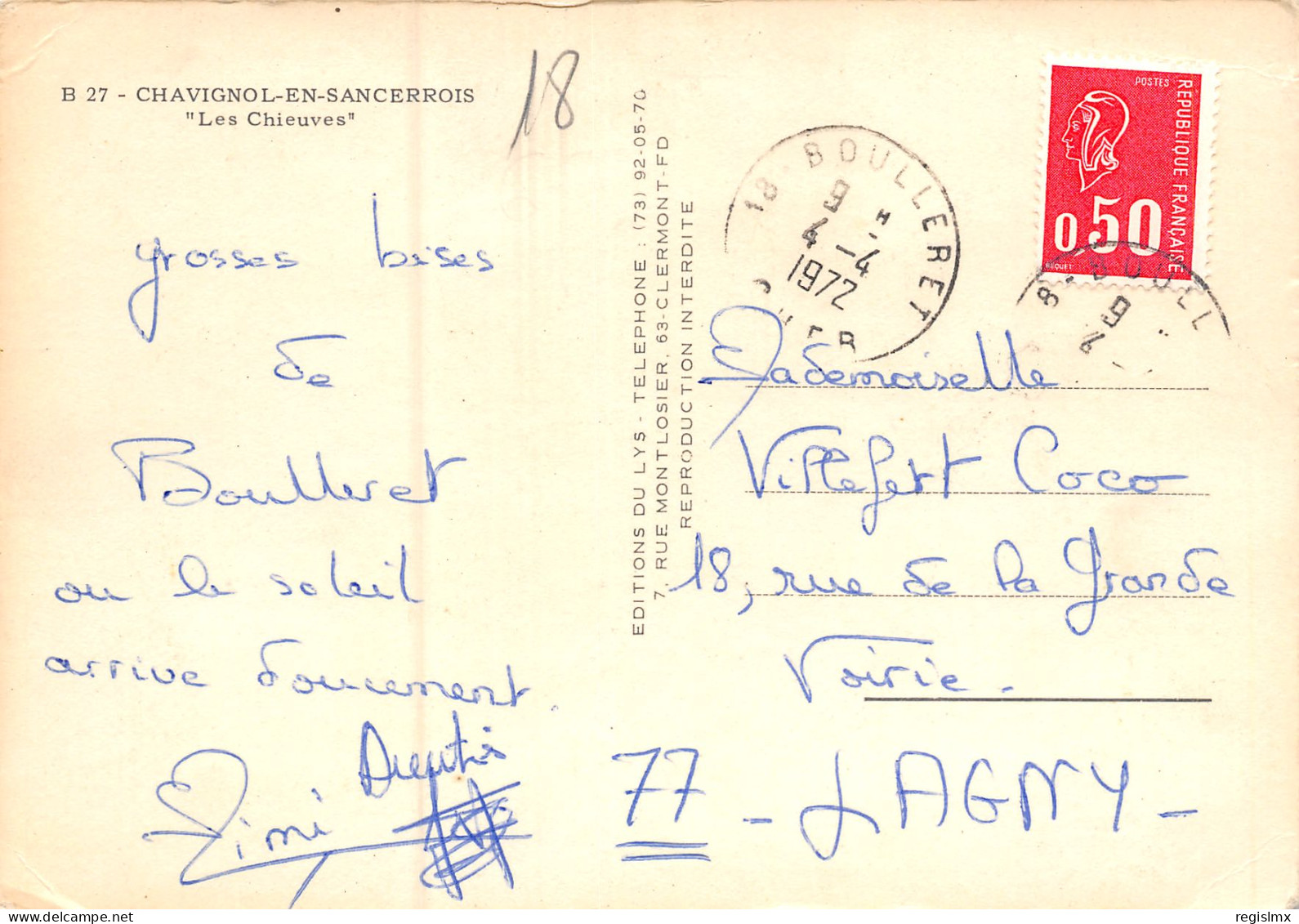 18-CHAVIGNOL EN SANCERROIS-N°3323-D/0133 - Sonstige & Ohne Zuordnung