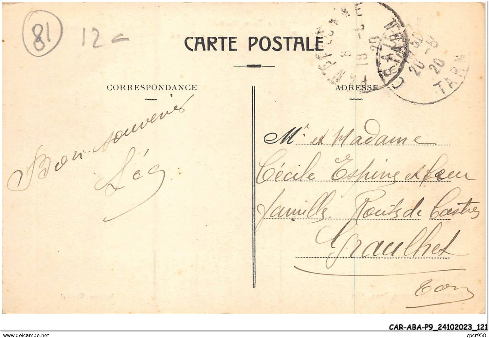 CAR-ABAP9-81-0861 - PEMPELONNE - Le Foirail - Pampelonne