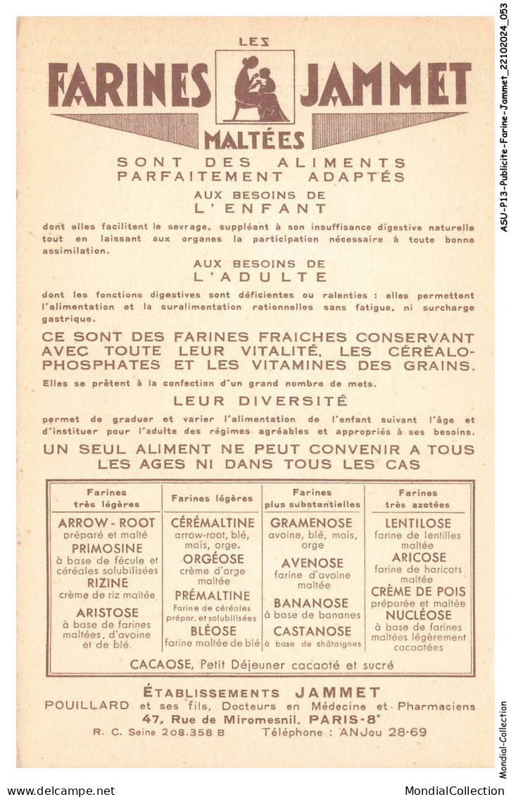 ASUP13-0845-PUBLICITE - FARINE-JAMMET - Les Vieilles Provinces De France - Le Languedoc - Werbepostkarten
