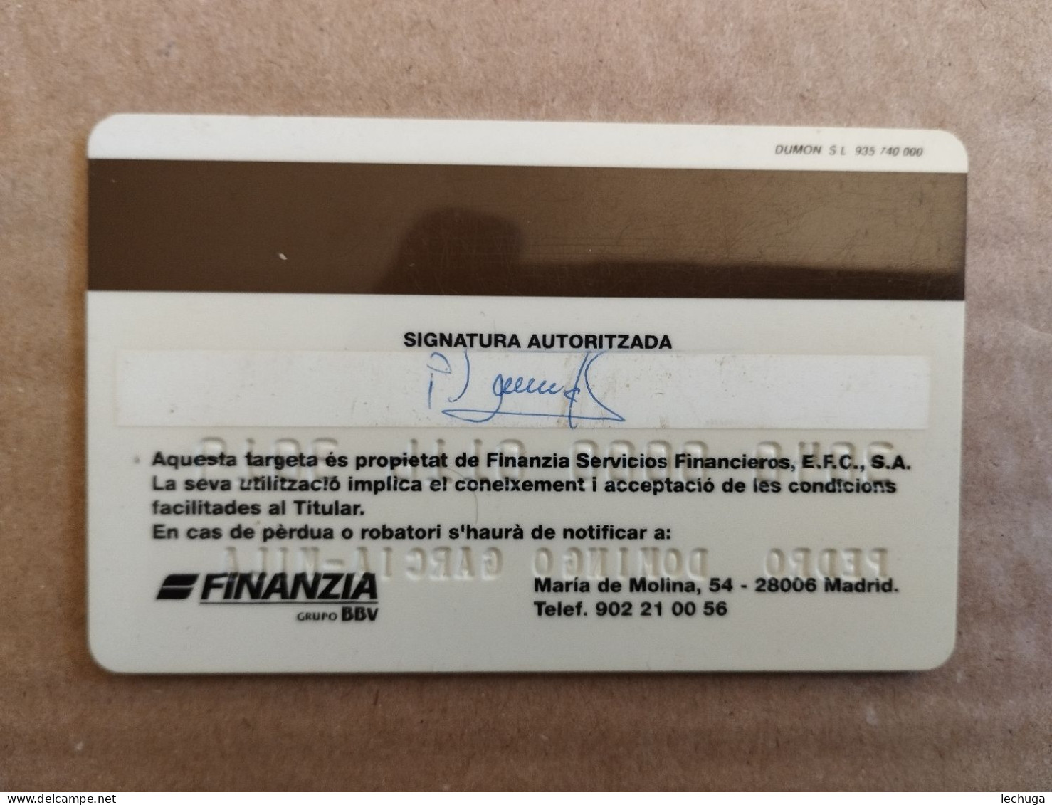 Andorre Andorra Punt De Trobada (shop) BBV Finanzia - Credit Cards (Exp. Date Min. 10 Years)