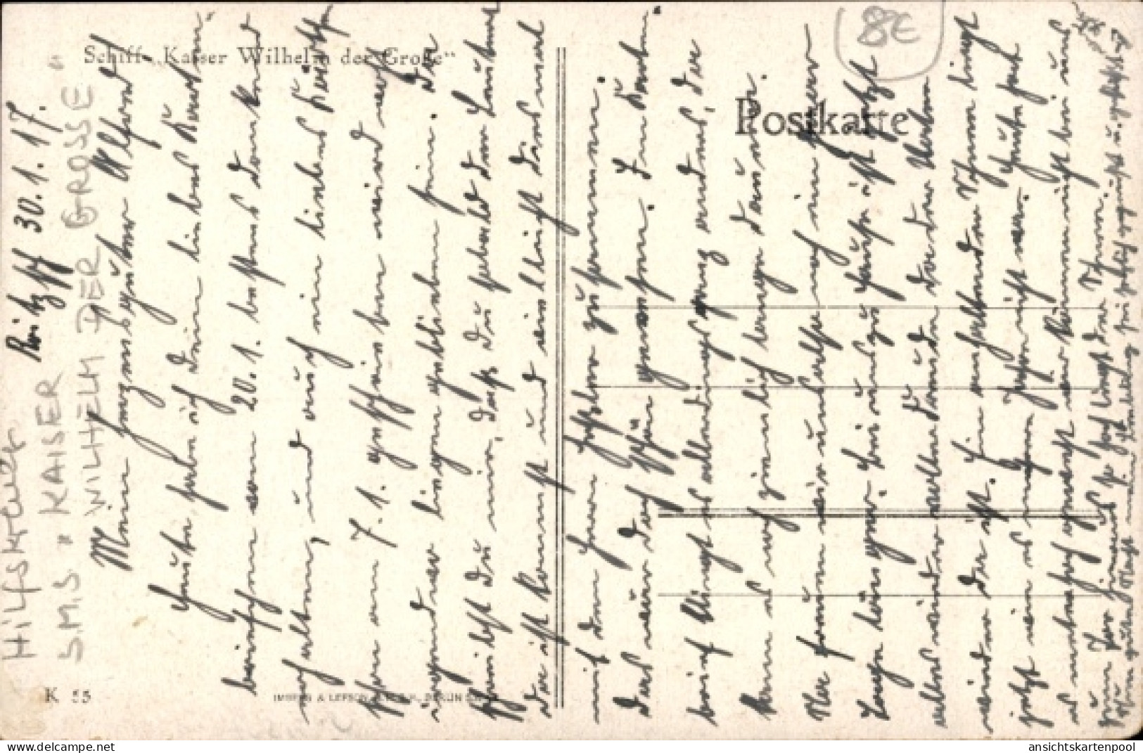 CPA Dampfer Kaiser Wilhelm Der Große, Norddeutscher Lloyd Bremen, Schnelldampfer - Sonstige & Ohne Zuordnung