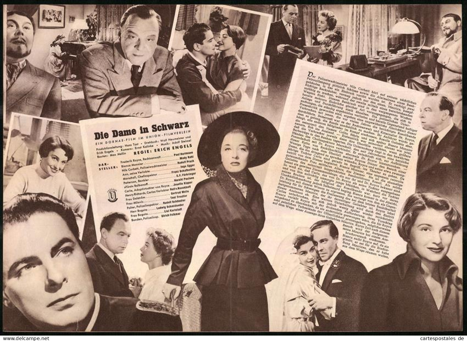 Filmprogramm IFB Nr. 1138, Die Dame In Schwarz, Paul Hartmann, Mady Rahl, Regie: Erich Engels - Magazines