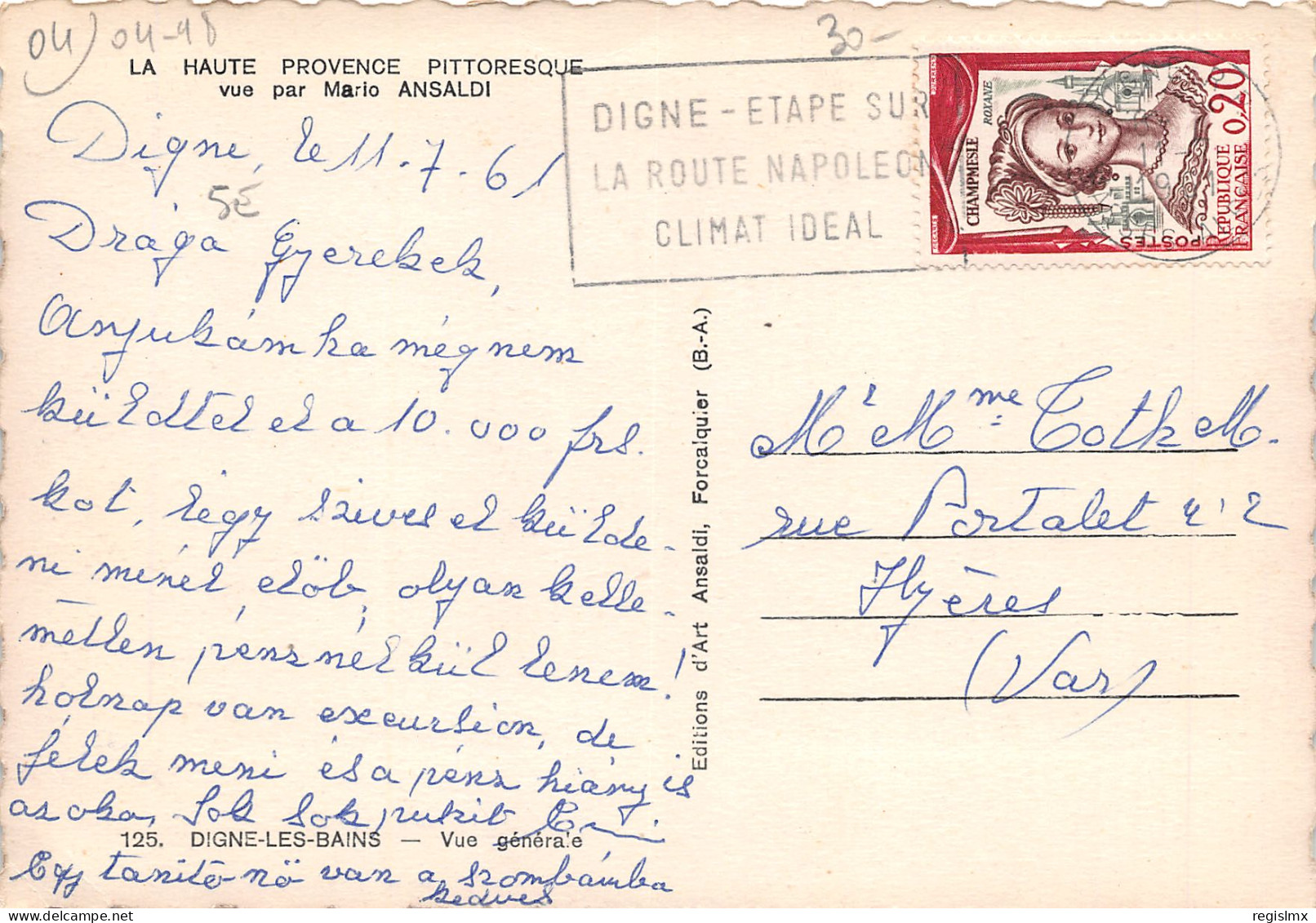 04-DIGNE LES BAINS-N°T201-B/0105 - Digne