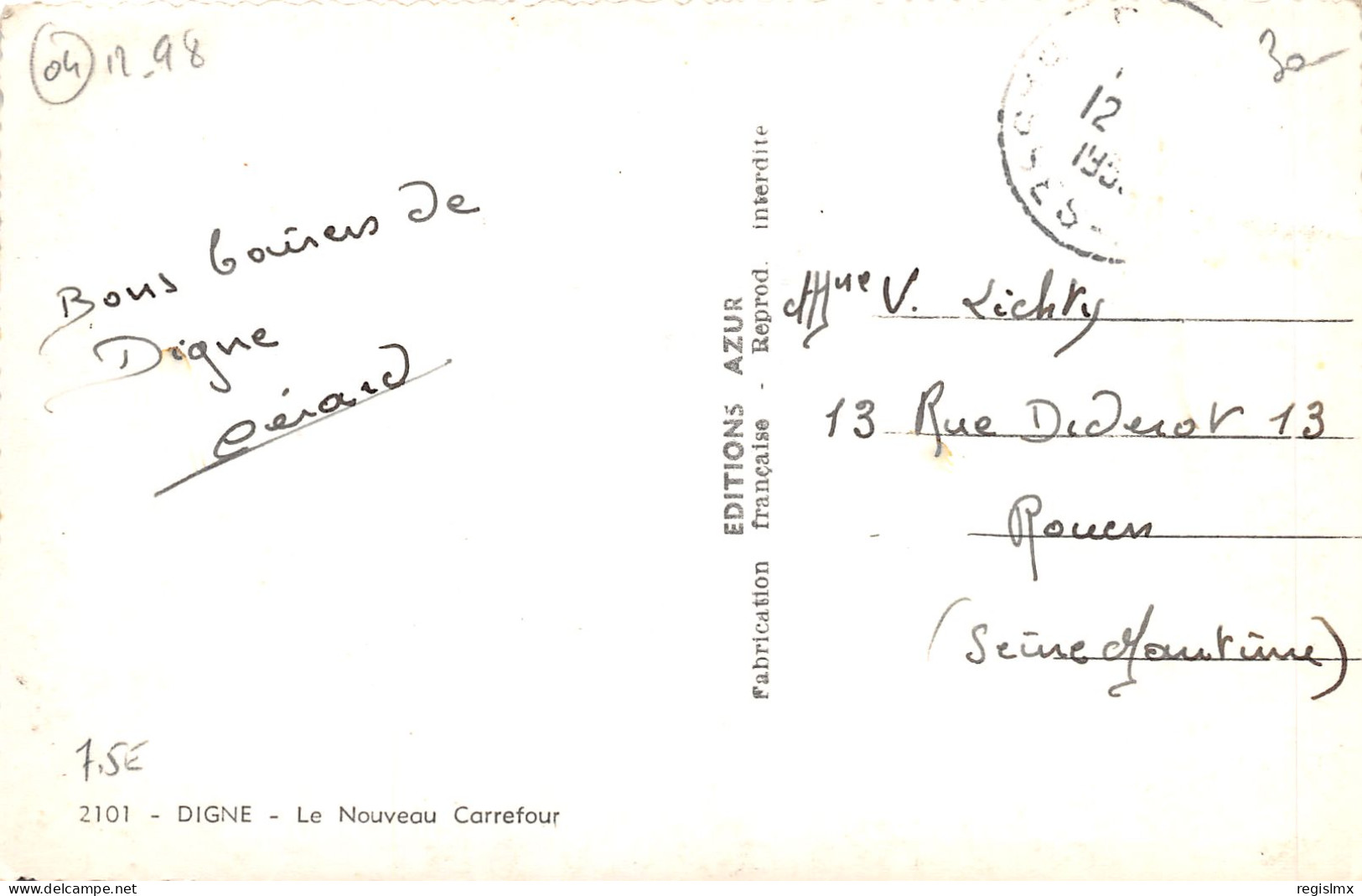 04-DIGNE LES BAINS-N°T203-E/0183 - Digne