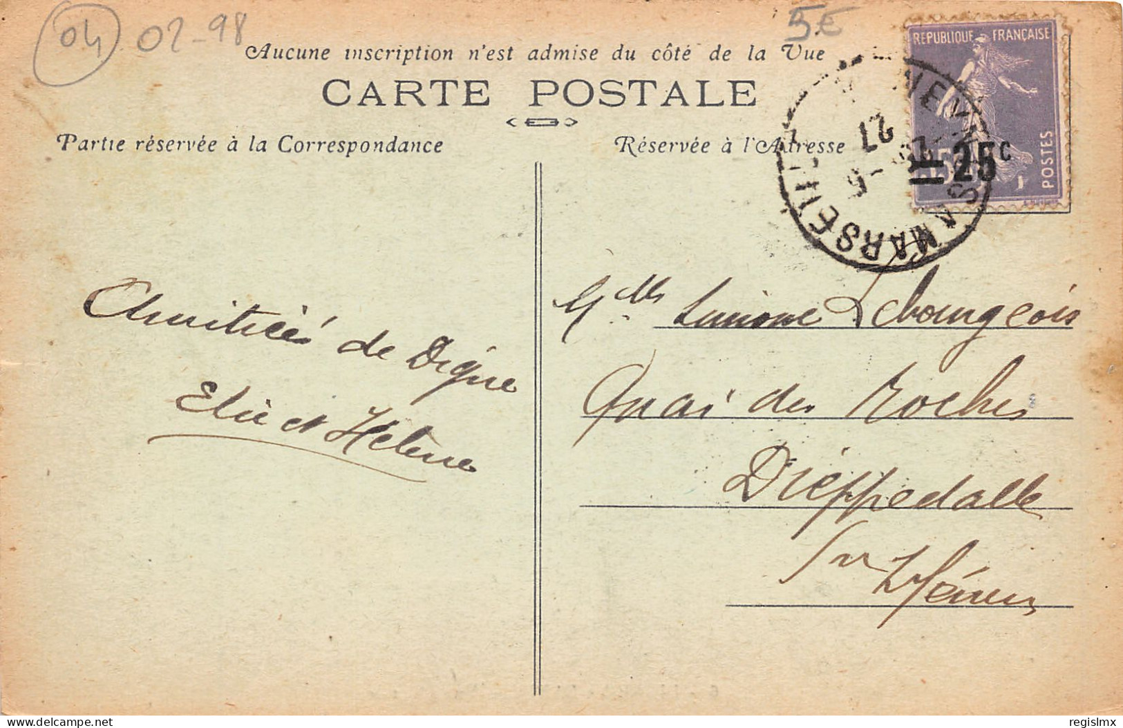 04-DIGNE LES BAINS-N°T203-E/0193 - Digne