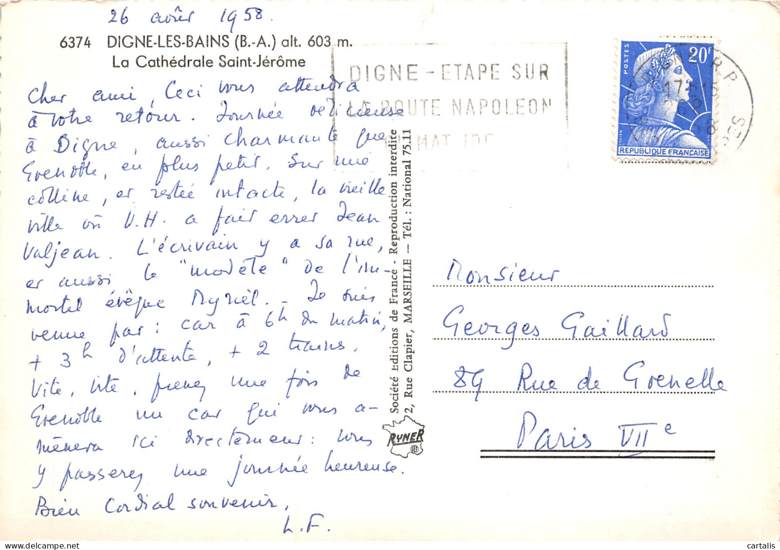 04-DIGNE LES BAINS-N°3914-D/0041 - Digne