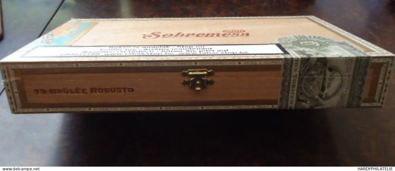 Boite Vide De 13 BRULEE Robusto SOBREMESA - Scatola Di Sigari (vuote)