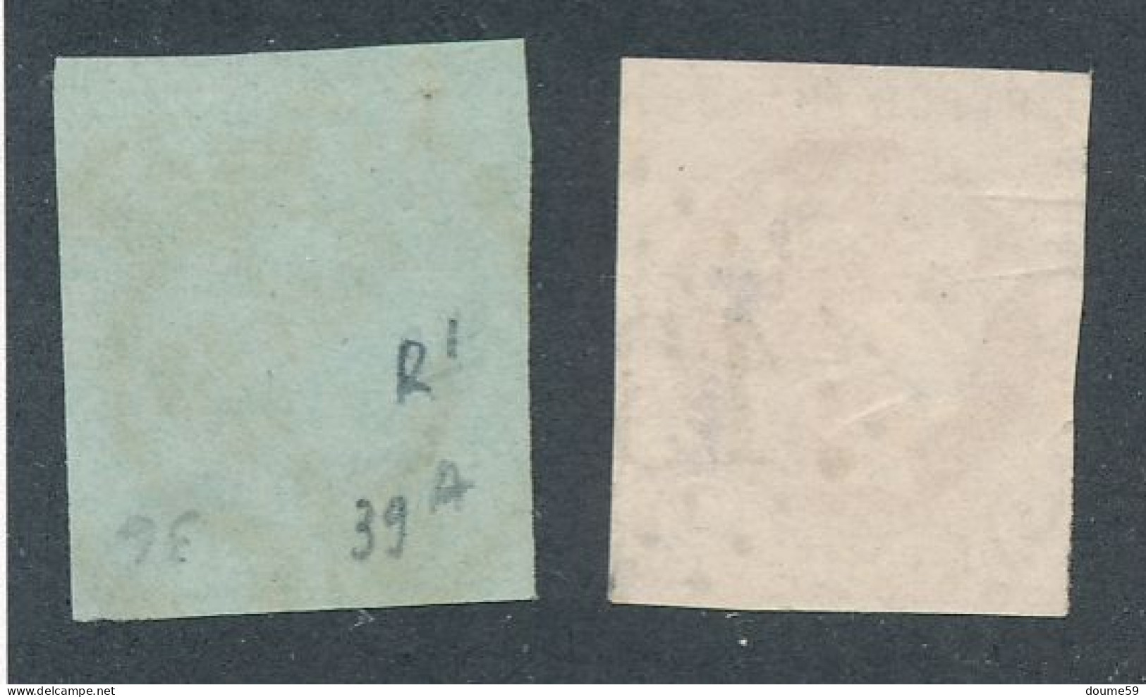 B-213: FRANCE:   N°39B-40B Oblitérés, Filets Intacts - 1870 Bordeaux Printing