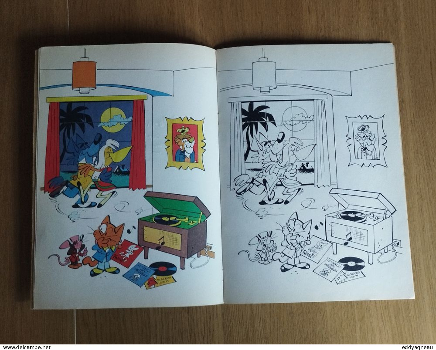 Franquin - Peyo - Roba - Morris... - Album à Colorier 1964 - Autres & Non Classés