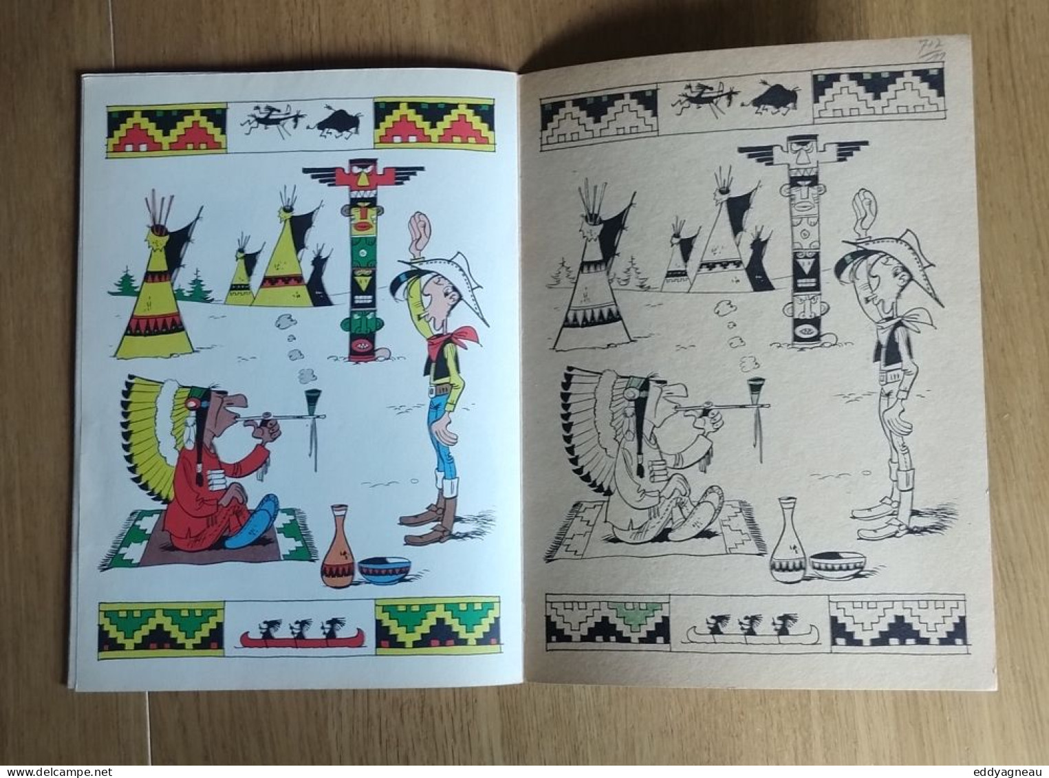 Franquin - Peyo - Roba - Morris... - Album à colorier 1964