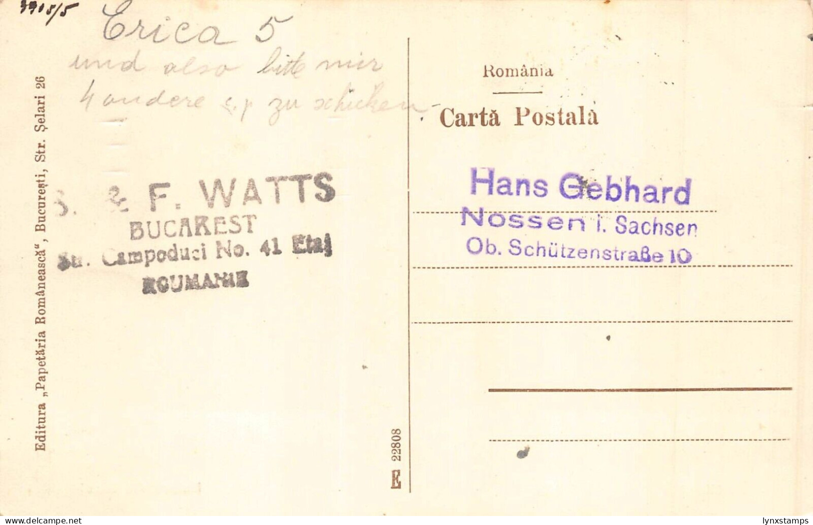 Romania 1927 Bucuresti Bucharest Bulevardul Carol Boulevard Postcard - Romania
