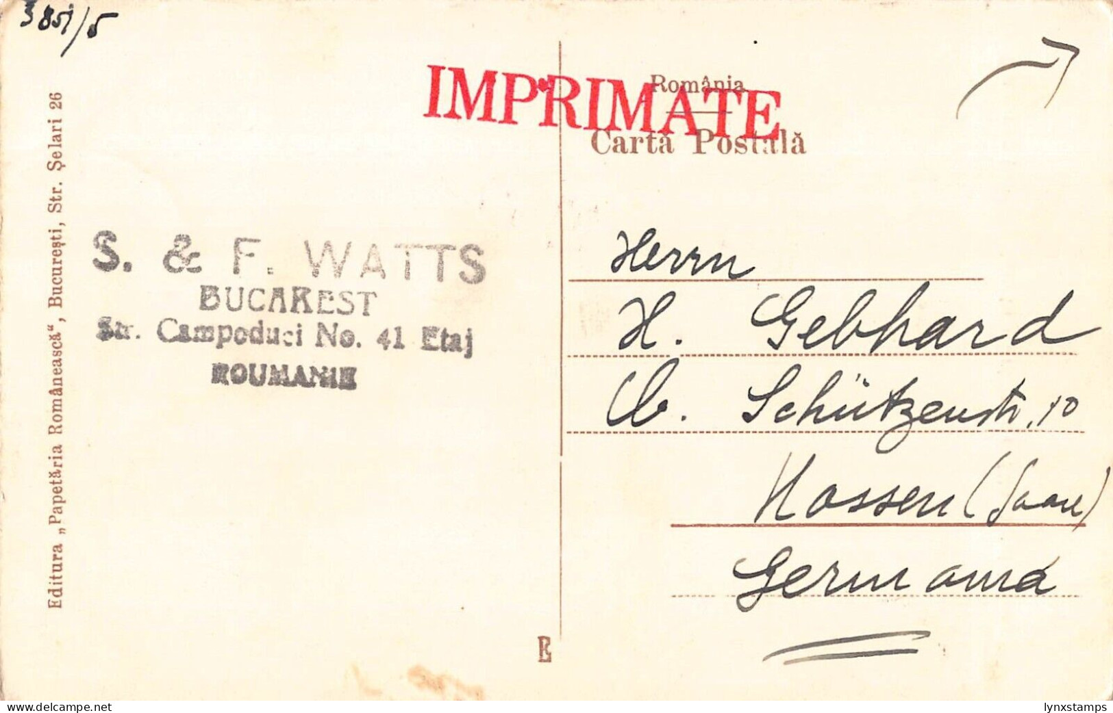 Romania Bucuresti Bucharest Statuia Bratianu Si Ministerul Domenii Postcard - Romania