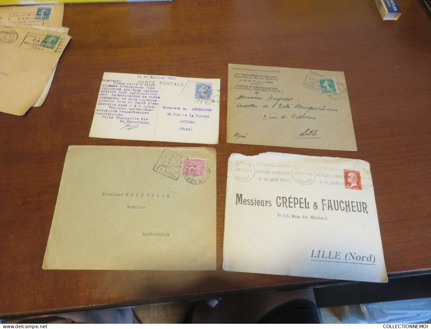 LOT DE LETTRES ,,, obliterations à voir ,, 1 seul devant de lettre montré par mon doigt ,,à ETUDIER ,,recto-verso