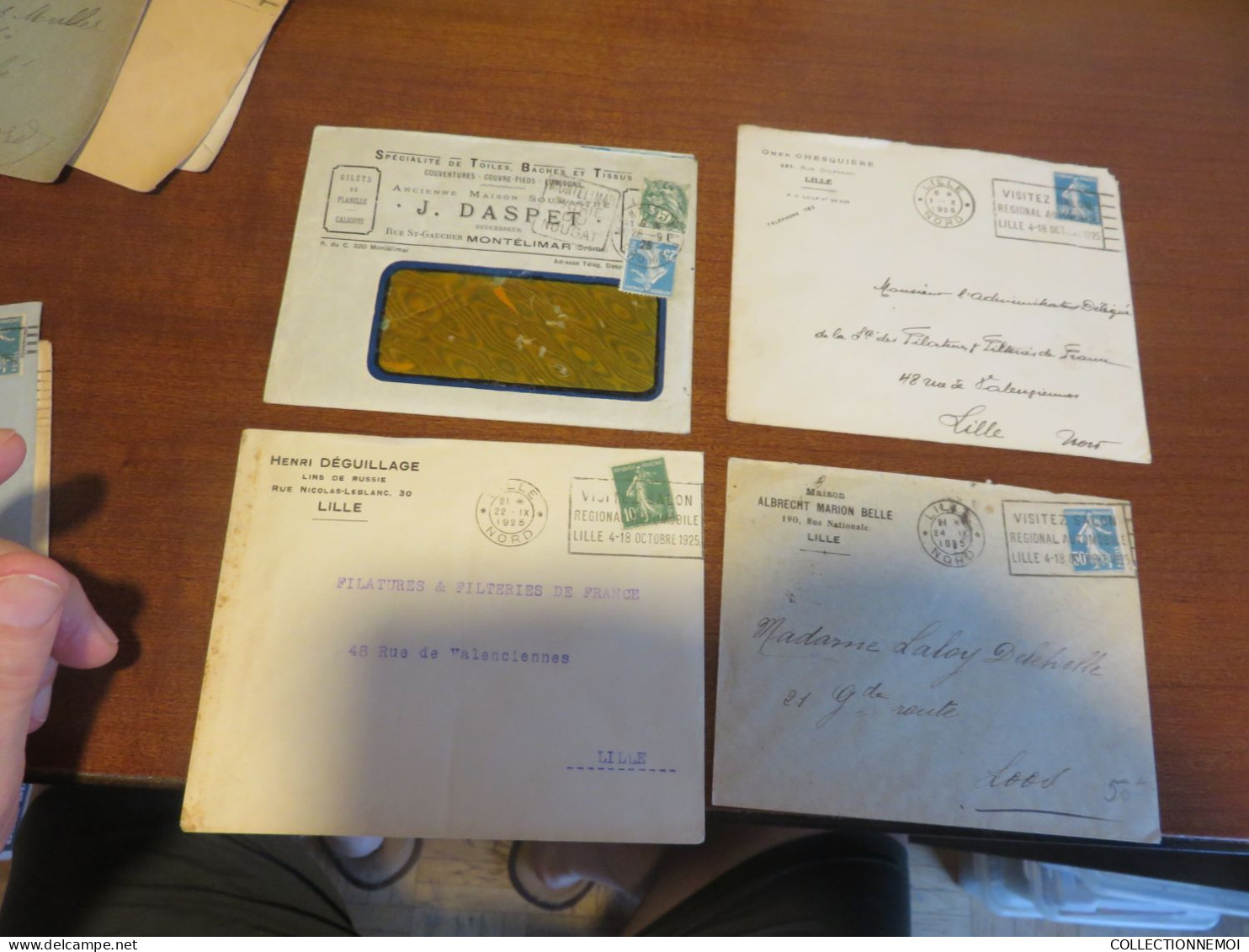 LOT DE LETTRES ,,, obliterations à voir ,, 1 seul devant de lettre montré par mon doigt ,,à ETUDIER ,,recto-verso