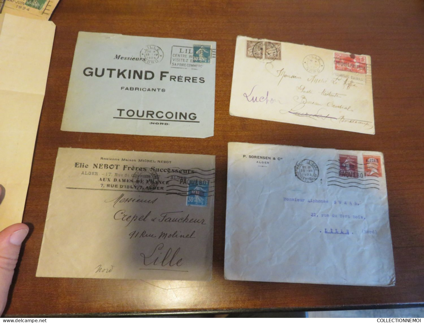 LOT DE LETTRES ,,, obliterations à voir ,, 1 seul devant de lettre montré par mon doigt ,,à ETUDIER ,,recto-verso