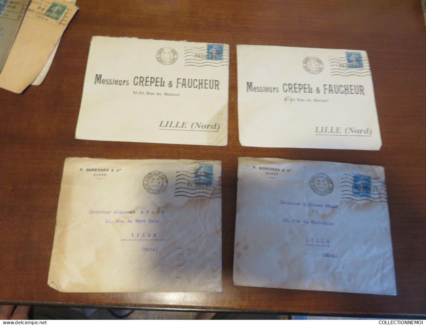 LOT DE LETTRES ,,, obliterations à voir ,, 1 seul devant de lettre montré par mon doigt ,,à ETUDIER ,,recto-verso