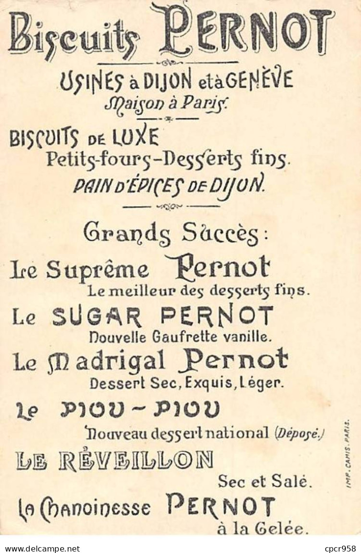 Chromos - COR14998 - Biscuits Pernot - Bréval - Maitres Chanteurs - Homme - Femme - 11x7 Cm Environ - Pernot