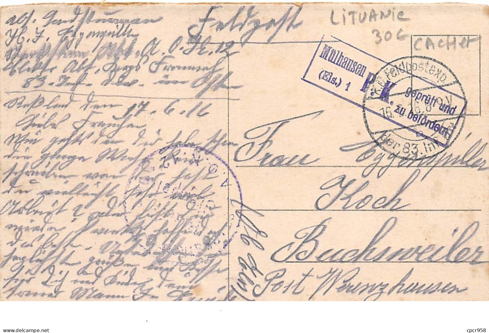 LITUANIE - N°205114 - Kowno - Wilkomir-Strasse -Cachet - Lithuania