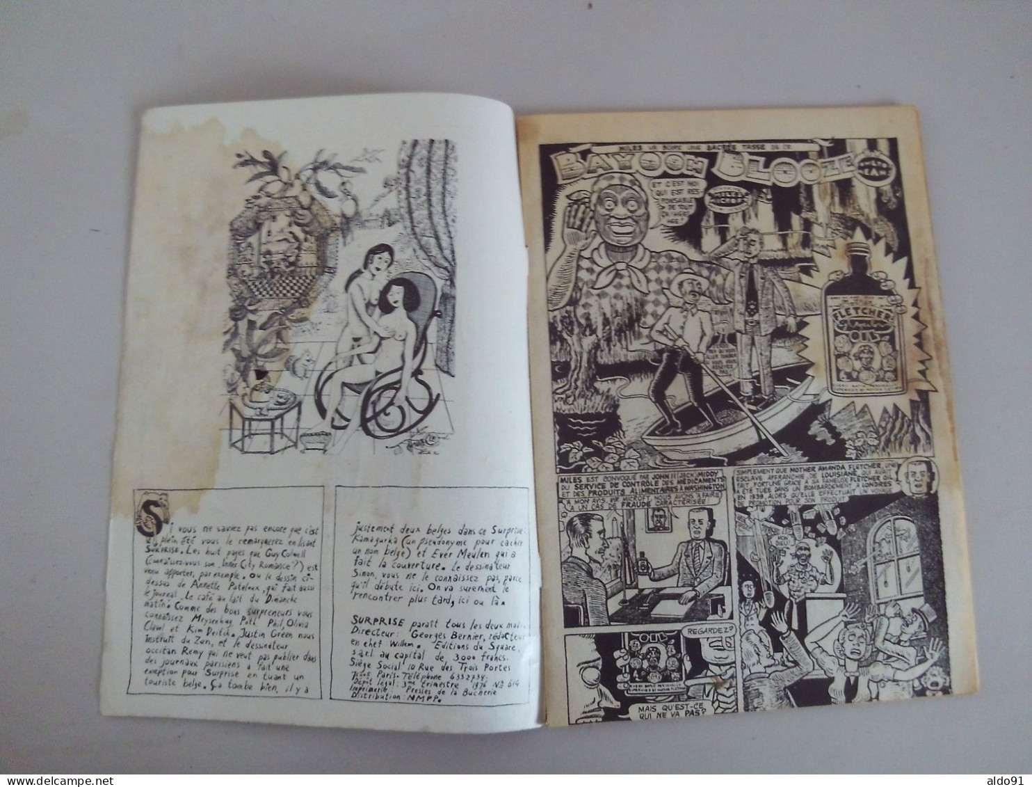 (B.D. Adulte - Juillet 1976....) -   Revue   " SURPRISE  N°4 "    ..........voir Scans - Other & Unclassified