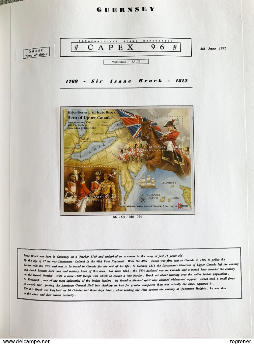 Guernsey Stamp Collection, 1986–1997. Davo - style album. Stamps and souvenirs sheets. MNH