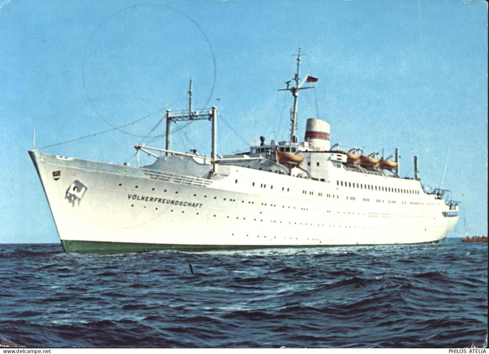 Deutsche Demokratische Republik Cachet Maritime Schiffspost DDR MS Völkerfreundschaft 13 5 1983 YT N°2387 - Schiffspost