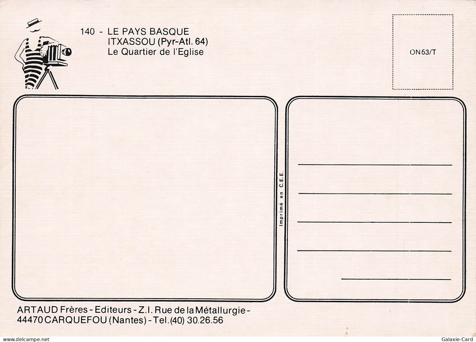 64 ITXASSOU LE QUARTIER DE L EGLISE - Itxassou