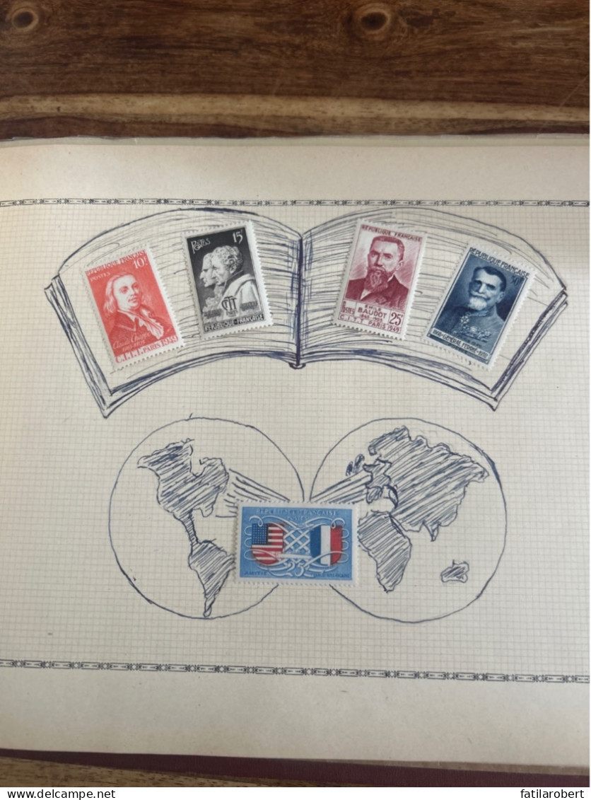 Timbres ancien dans un album