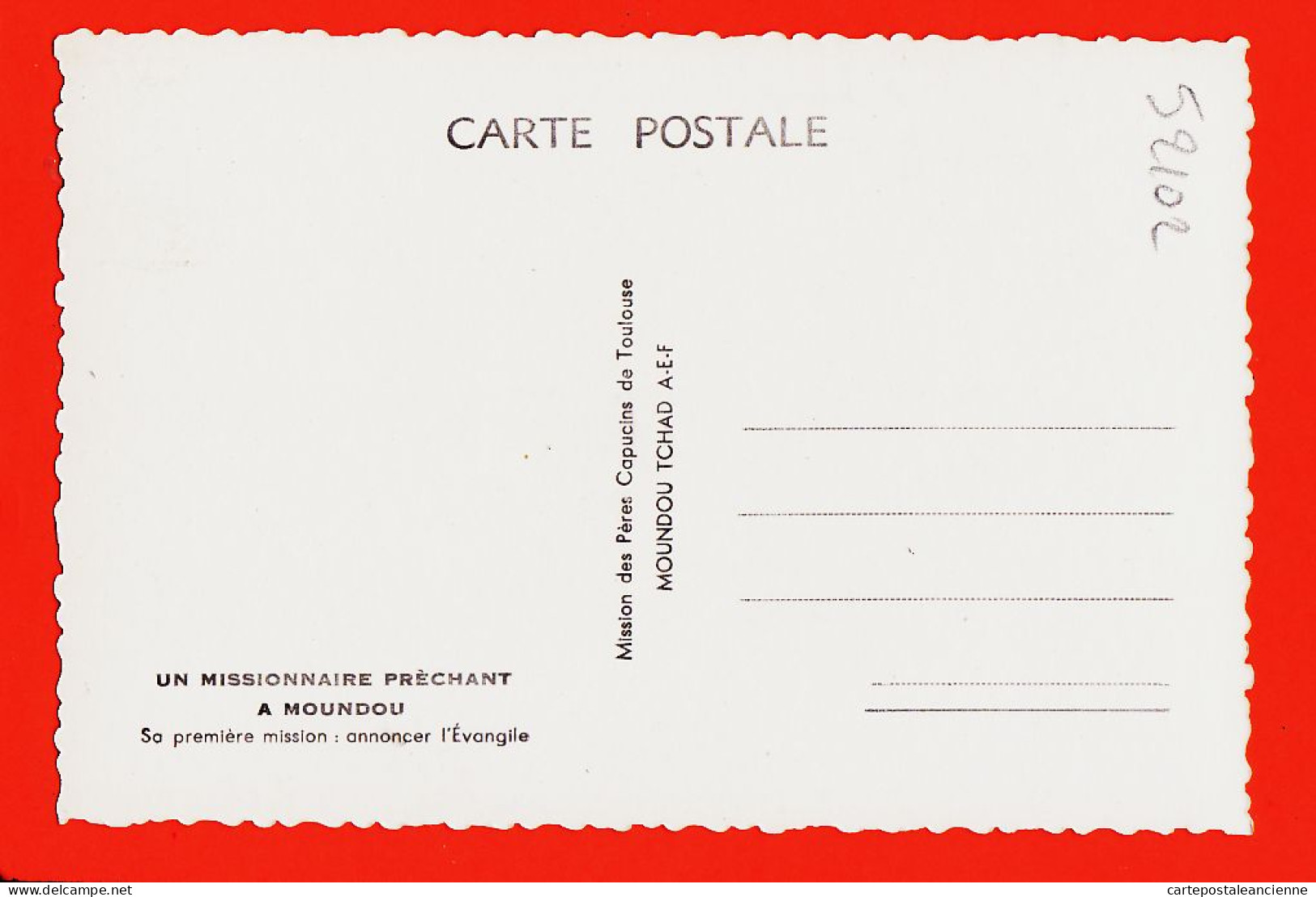 07634 /  MOUNDOU Tchad Missionnaire Prèchant Sa Première Mission Annoncer L' EVANGILE 1950s Photo-Bromure TOULOUSE - Tsjaad