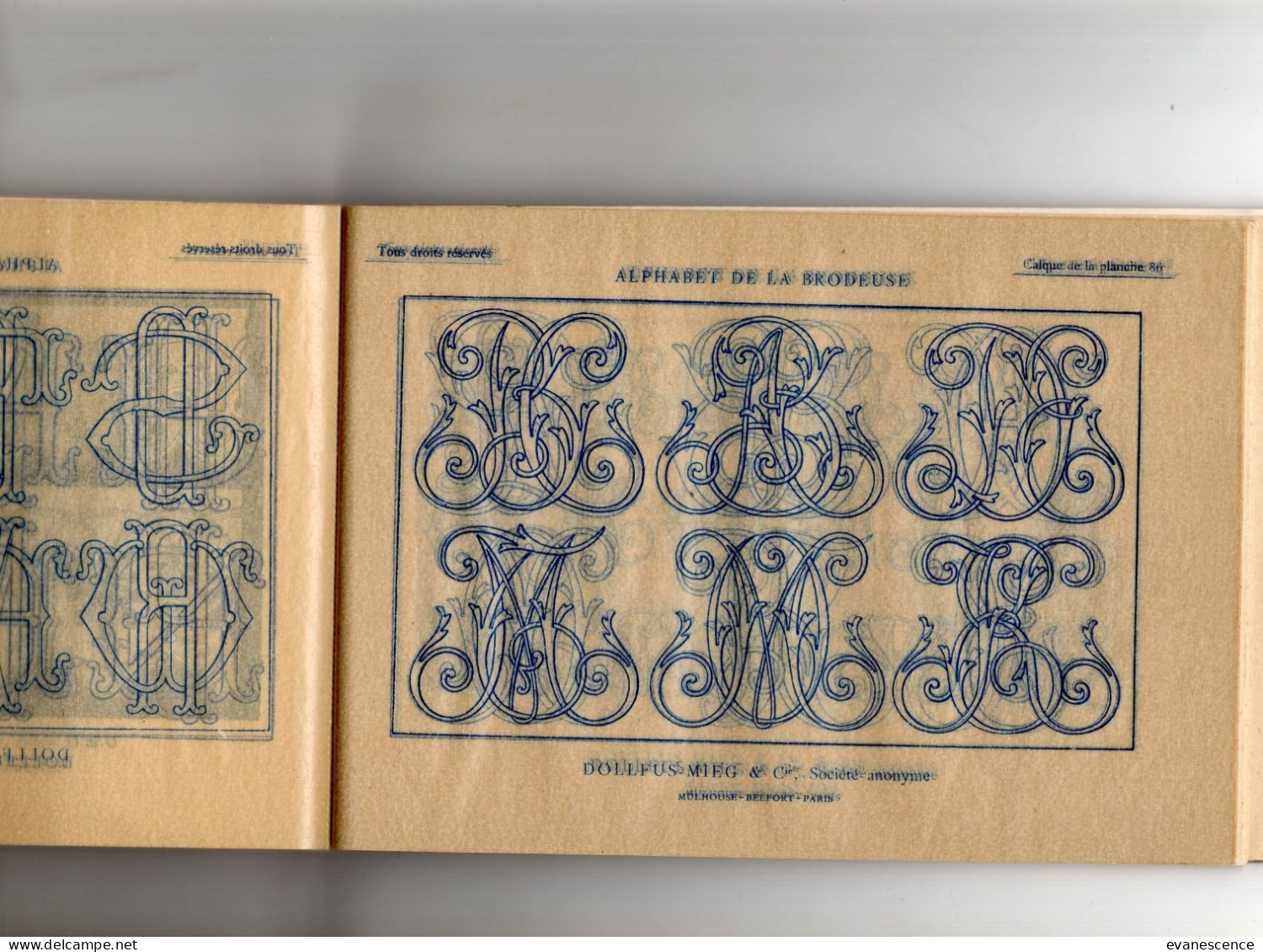 Alphabet de la brodeuse : 100 pages environ + calques , points comptés  ///  Ref. Juil. 25 ///  Ref. Tir