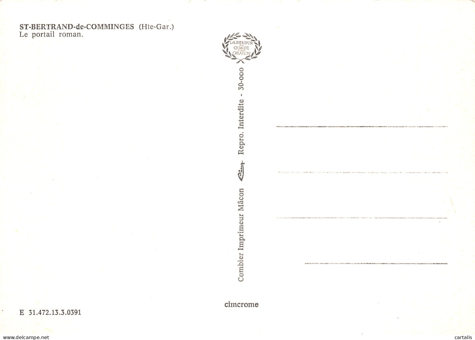 31-SAINT BERTRAND DE COMMINGES-N°4297-A/0279 - Saint Bertrand De Comminges