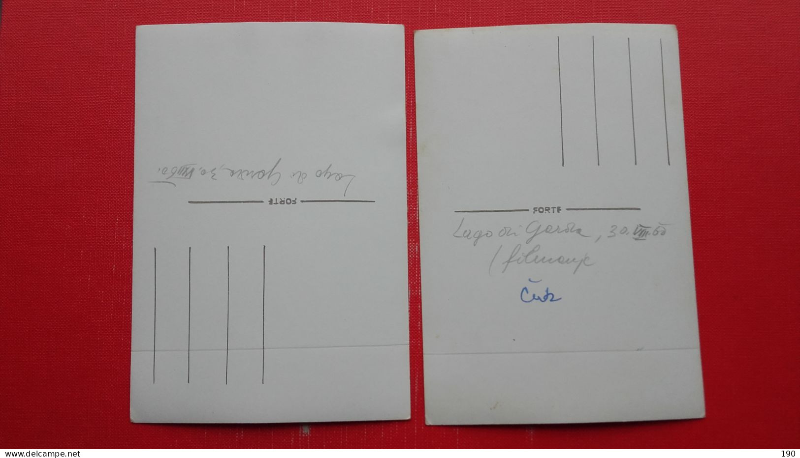 2 Postcards.Lago Di Garda. - Segelboote
