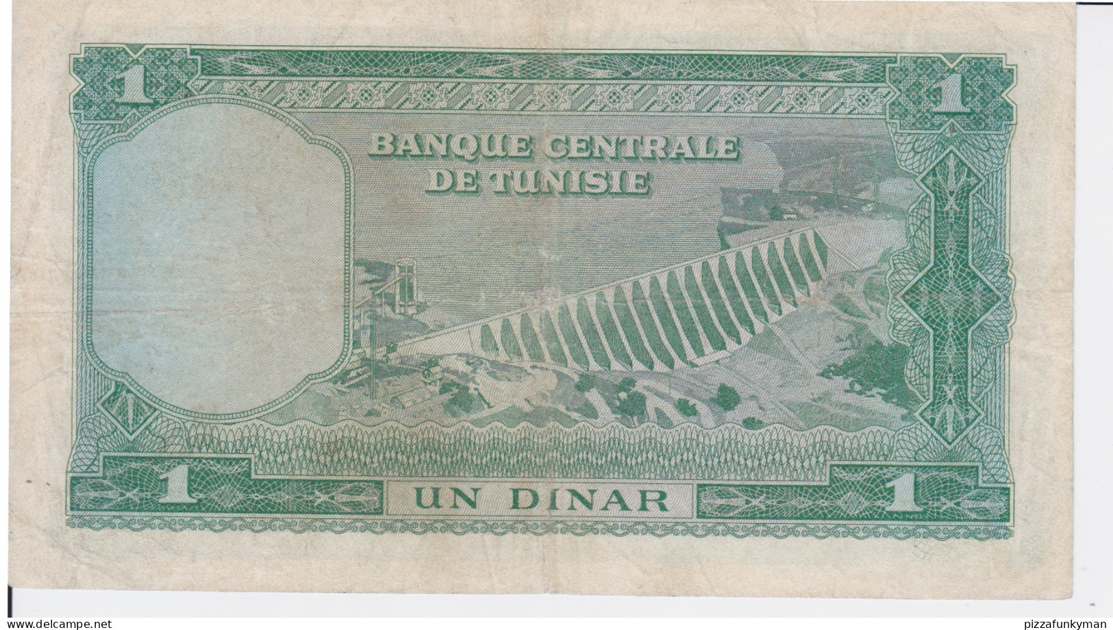 TUNISIA # 58 1 Dinar Ca.1958 XF+ SCARSE - Tunisia