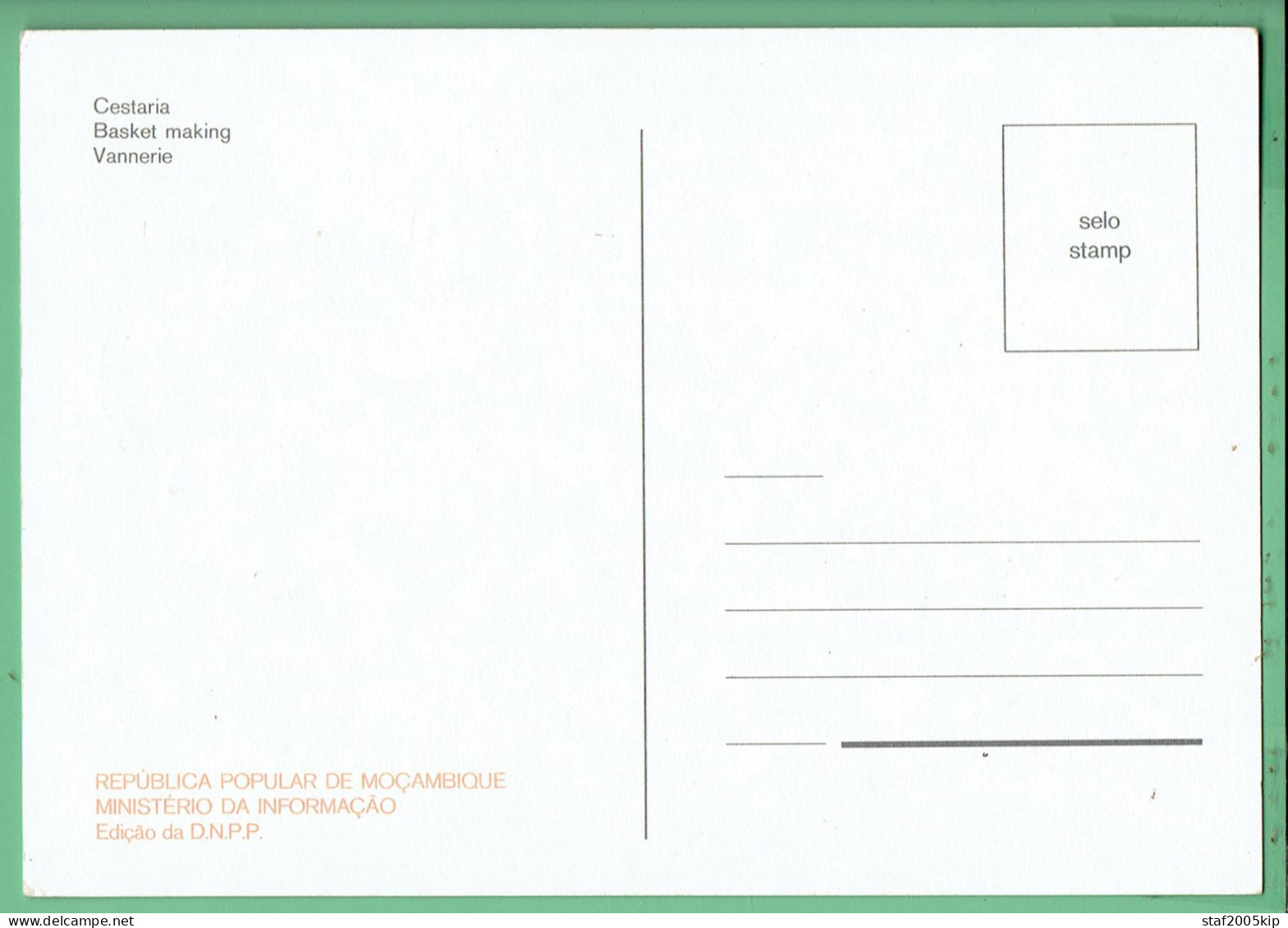 Cestaria - Basket Making - Vannerie - Mosambik