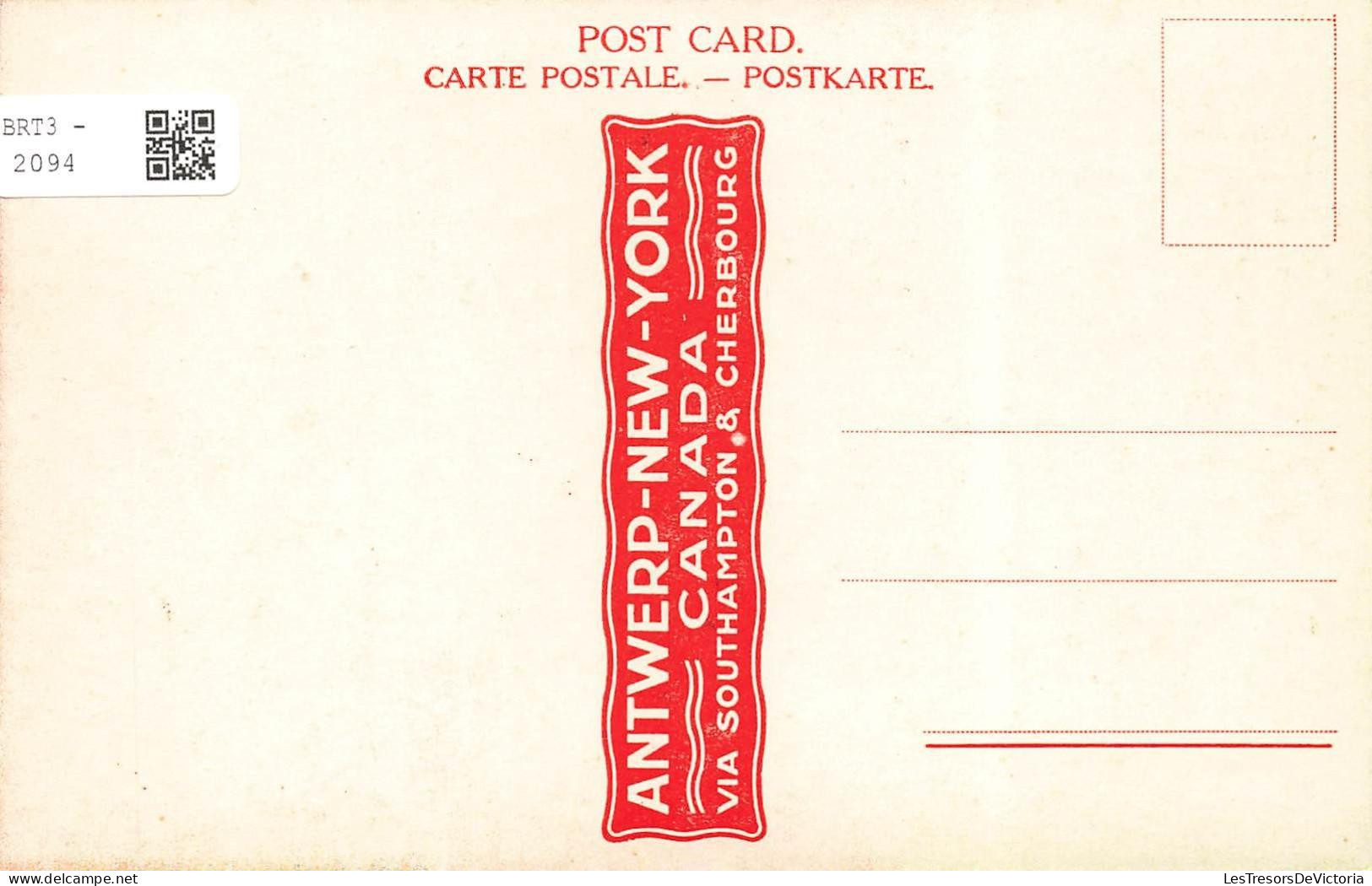 [-30%] TRANSPORT - Bateaux - Red Star Line - Triple Screw "Pennland" 16 332 Tons - En Couleur - Carte Postale Ancienne - Passagiersschepen