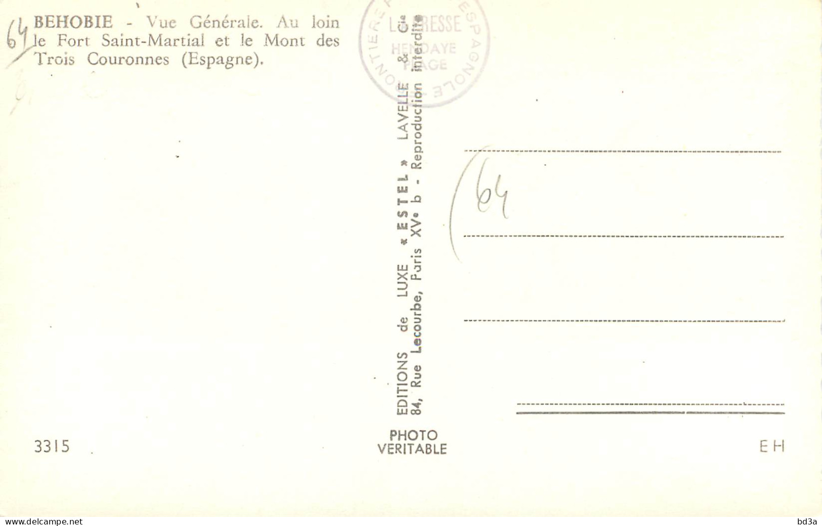 64 - BEHOBIE - Béhobie