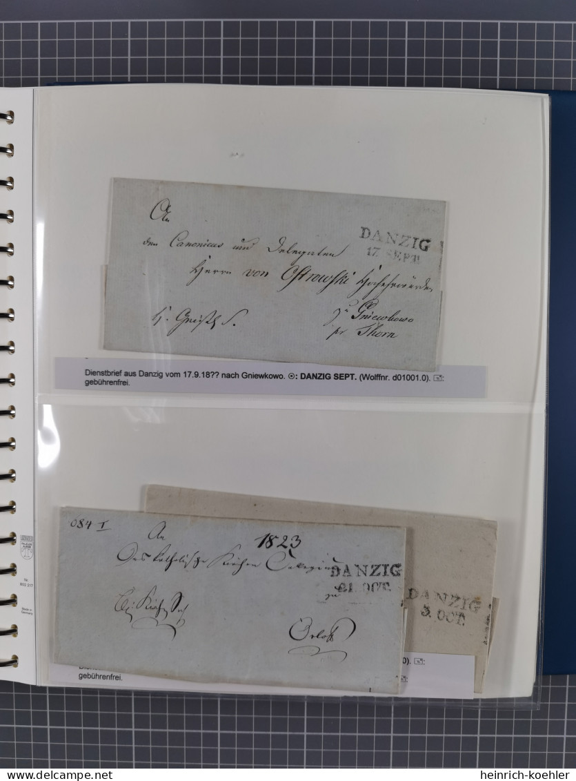 1672/1867, Interessante Sammlung “Botenpost Und Stempel Aus Der Preußen-Zeit” Mit über 210 Briefen Und Ganzsachen, Dabei - Altri & Non Classificati