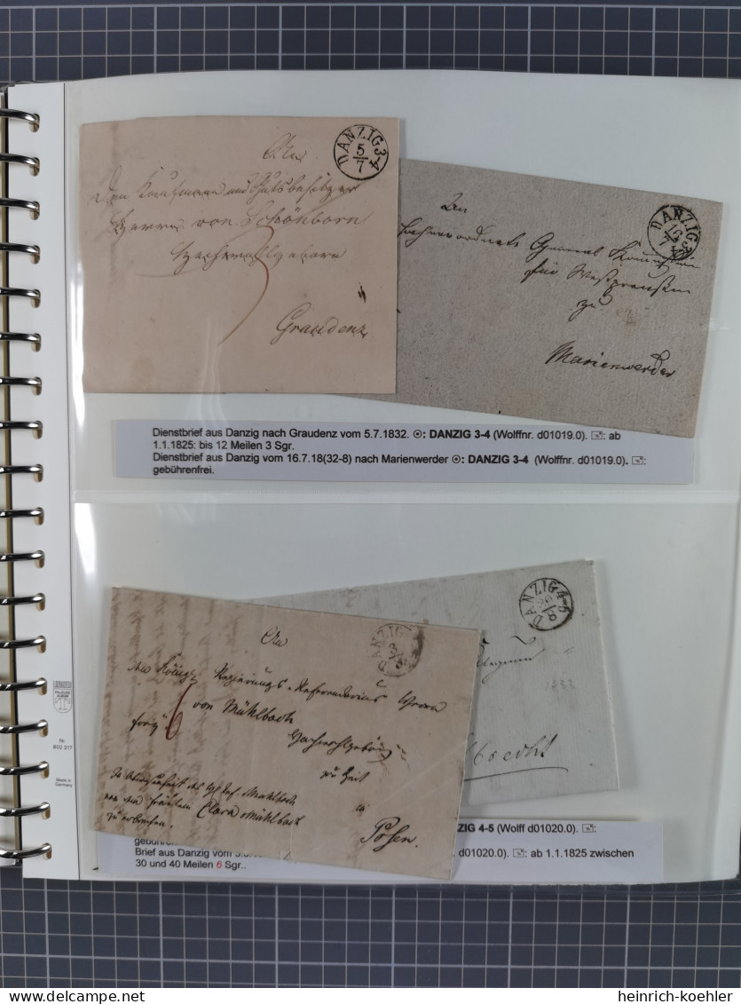 1672/1867, interessante Sammlung “Botenpost und Stempel aus der Preußen-Zeit” mit über 210 Briefen und Ganzsachen, dabei