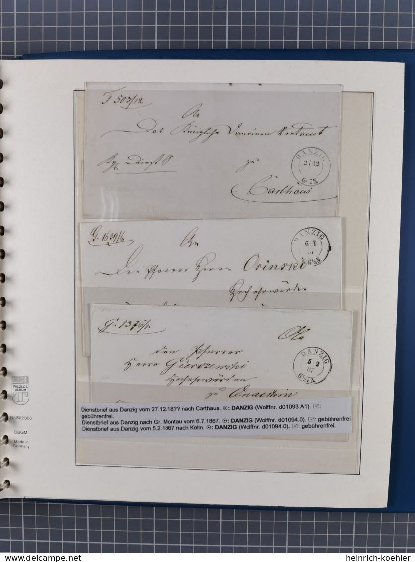 1672/1867, interessante Sammlung “Botenpost und Stempel aus der Preußen-Zeit” mit über 210 Briefen und Ganzsachen, dabei