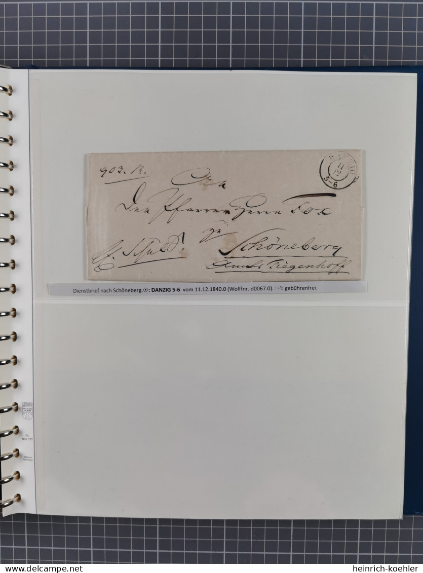 1672/1867, interessante Sammlung “Botenpost und Stempel aus der Preußen-Zeit” mit über 210 Briefen und Ganzsachen, dabei