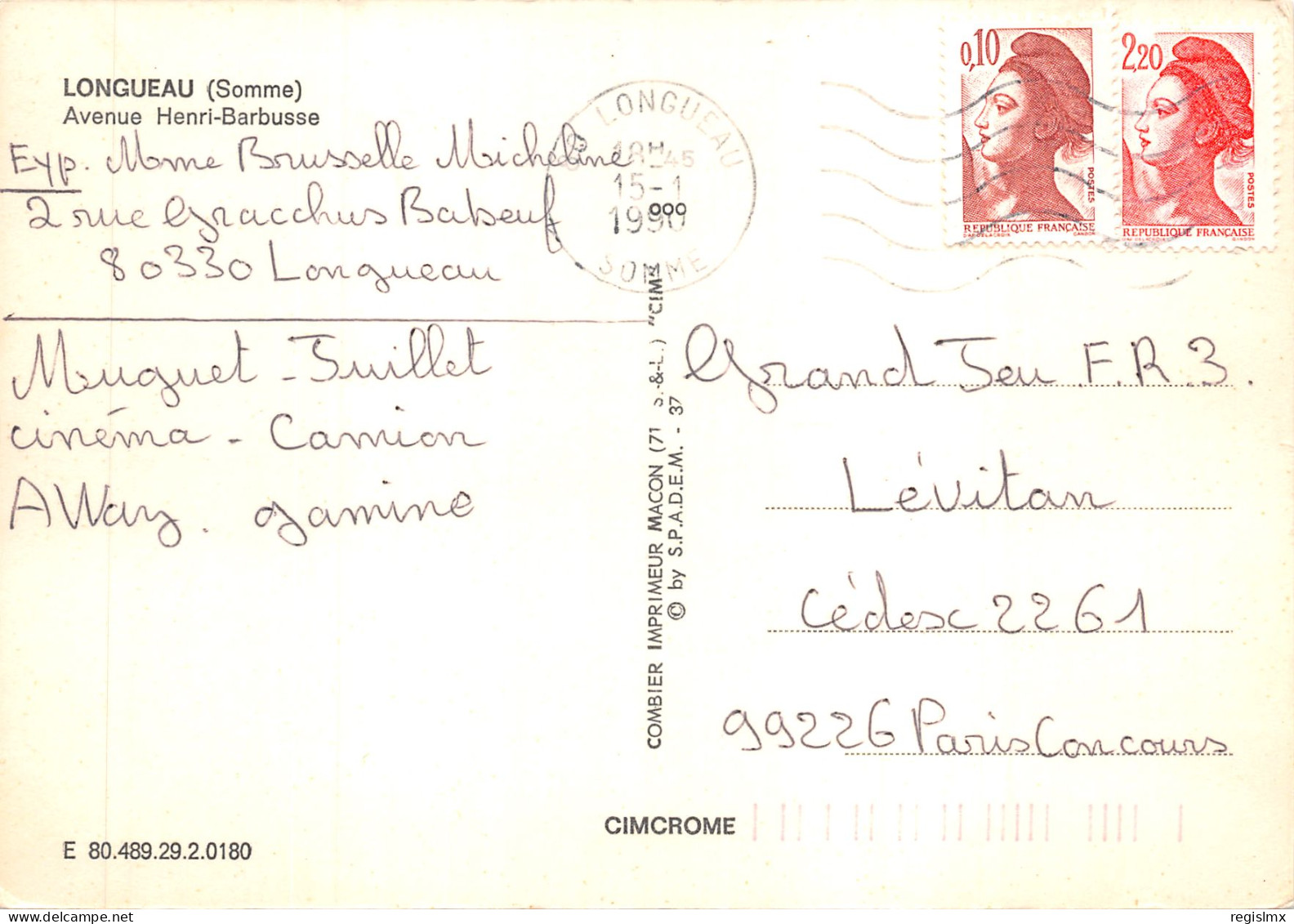 80-LONGUEAU-N°535-C/0383 - Longueau