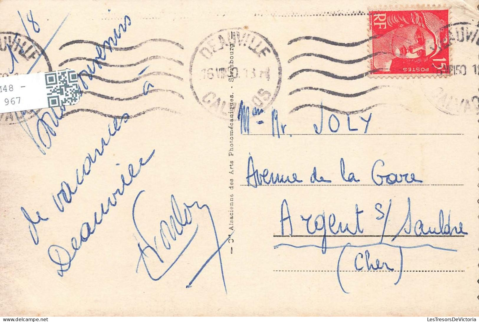 [-25%] FRANCE - Trouville - Reine Des Plages - Les Planches Et Le Trouville Palace - Carte Postale Ancienne - Trouville