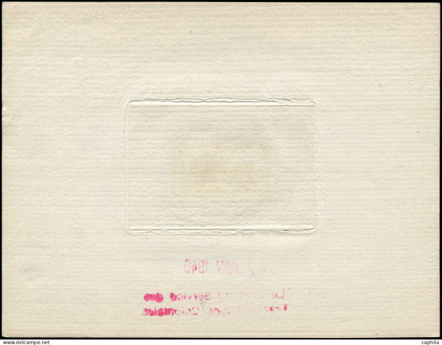 AFRIQUE OCCIDENTALE Poste EPA - 39, épreuve D'artiste, Bon à Tirer En Noir, Datée Et Signée Du 2/01/1946 - Altri & Non Classificati