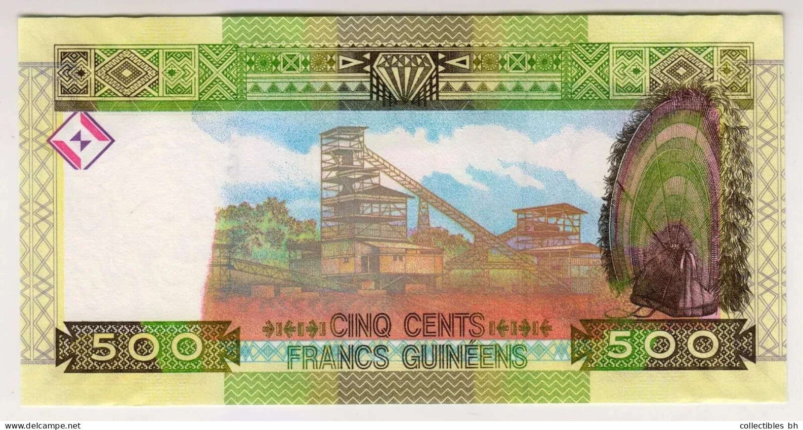 1960 Guinee 500 Francs 251004 UNC Paper Money Banknotes Currency - Guinea